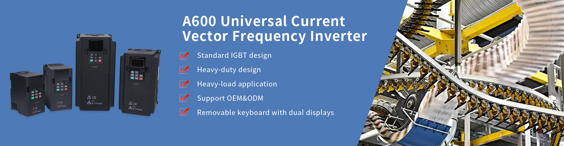 A800 Series High Performance Modular Frequency Inverter